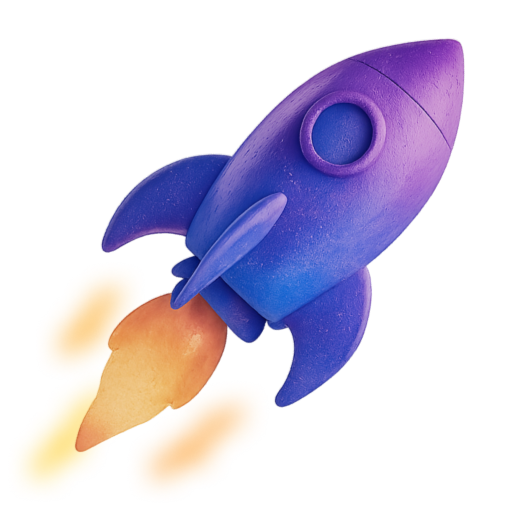 Rocket launching illustration